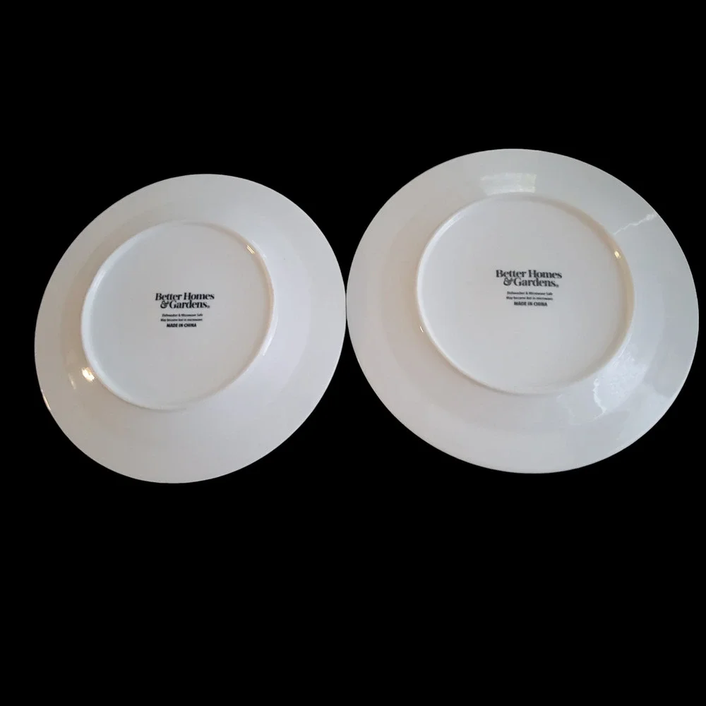 Better‎ Homes & Gardens Sophia Dinner Plates Hobnail Farmhouse Design Set Two